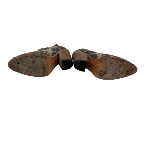 Freebird by Steven Multicolor Patchwork Ankle Boots - Picture 6 of 9